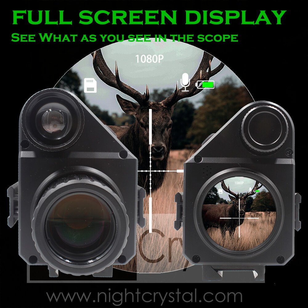 NightCrystal Megaorei 5 1080p Night Vision Rifle Scope Full Screen Display (www.nightcrystal.com)