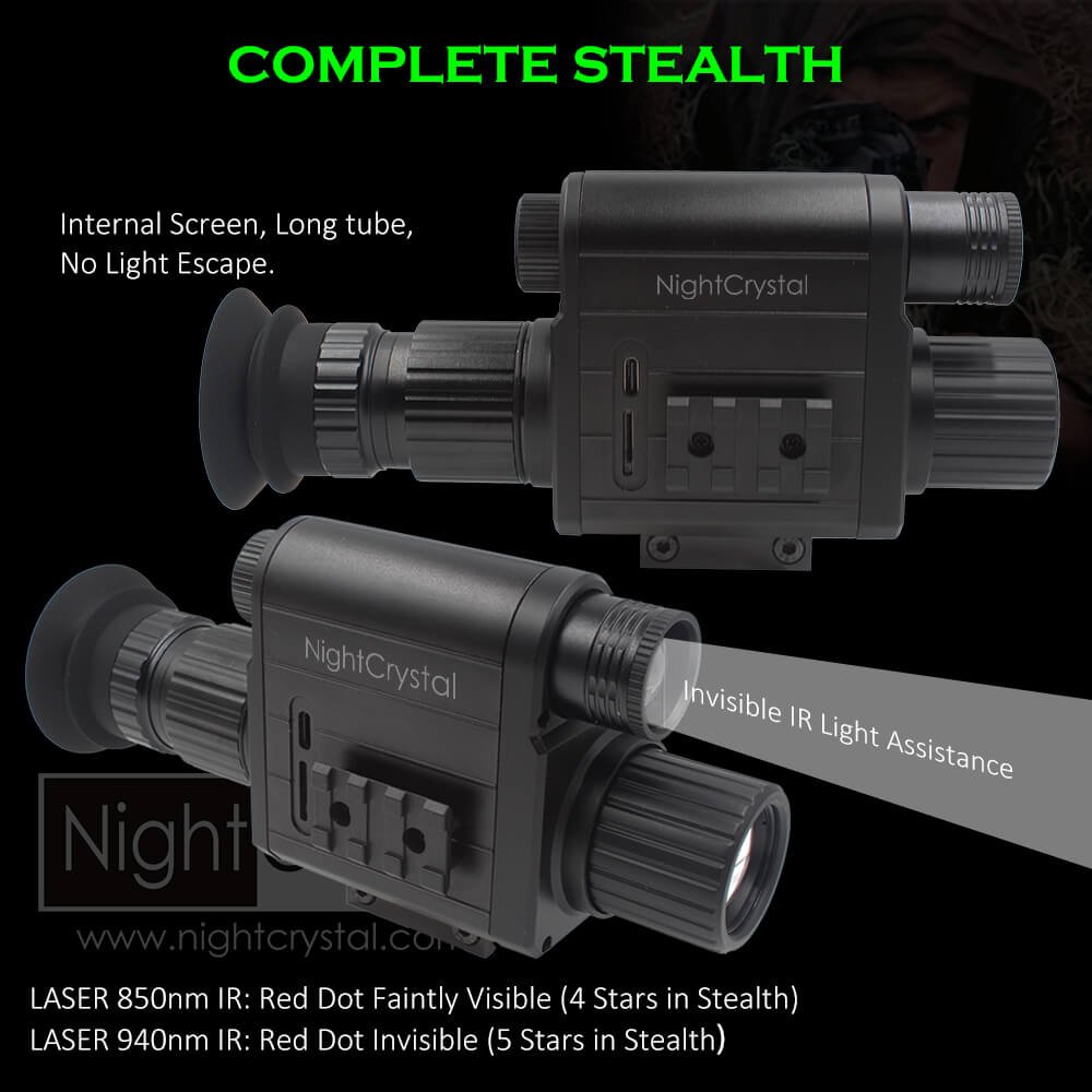 NightCrystal Megaorei 5 850nm 940nm Night Vision Rifle Scope (COMPLETE STEALTH)(www.nightcrystal.com)