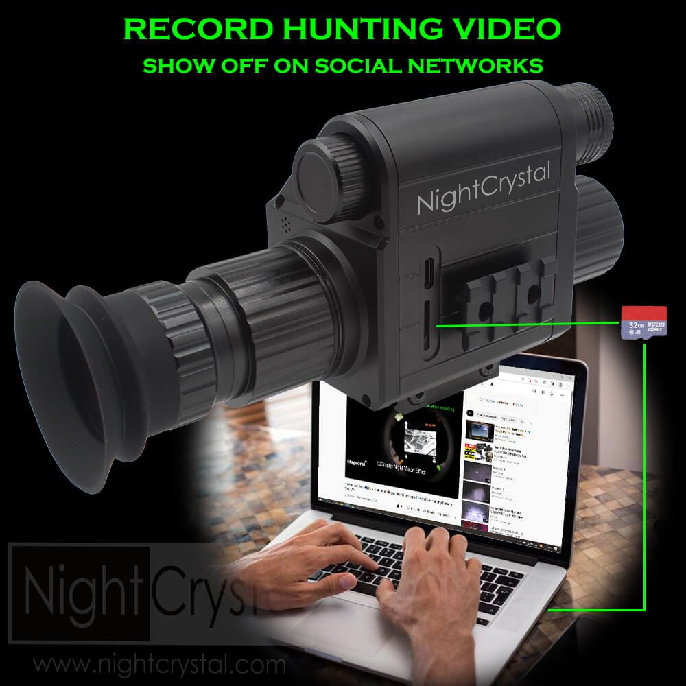 NightCrystal Megaorei M5 Night Vision Rifle Scope Hunting Video Camera Share Your Hunting Experience in Your Social Network (www.nightcrystal.com)