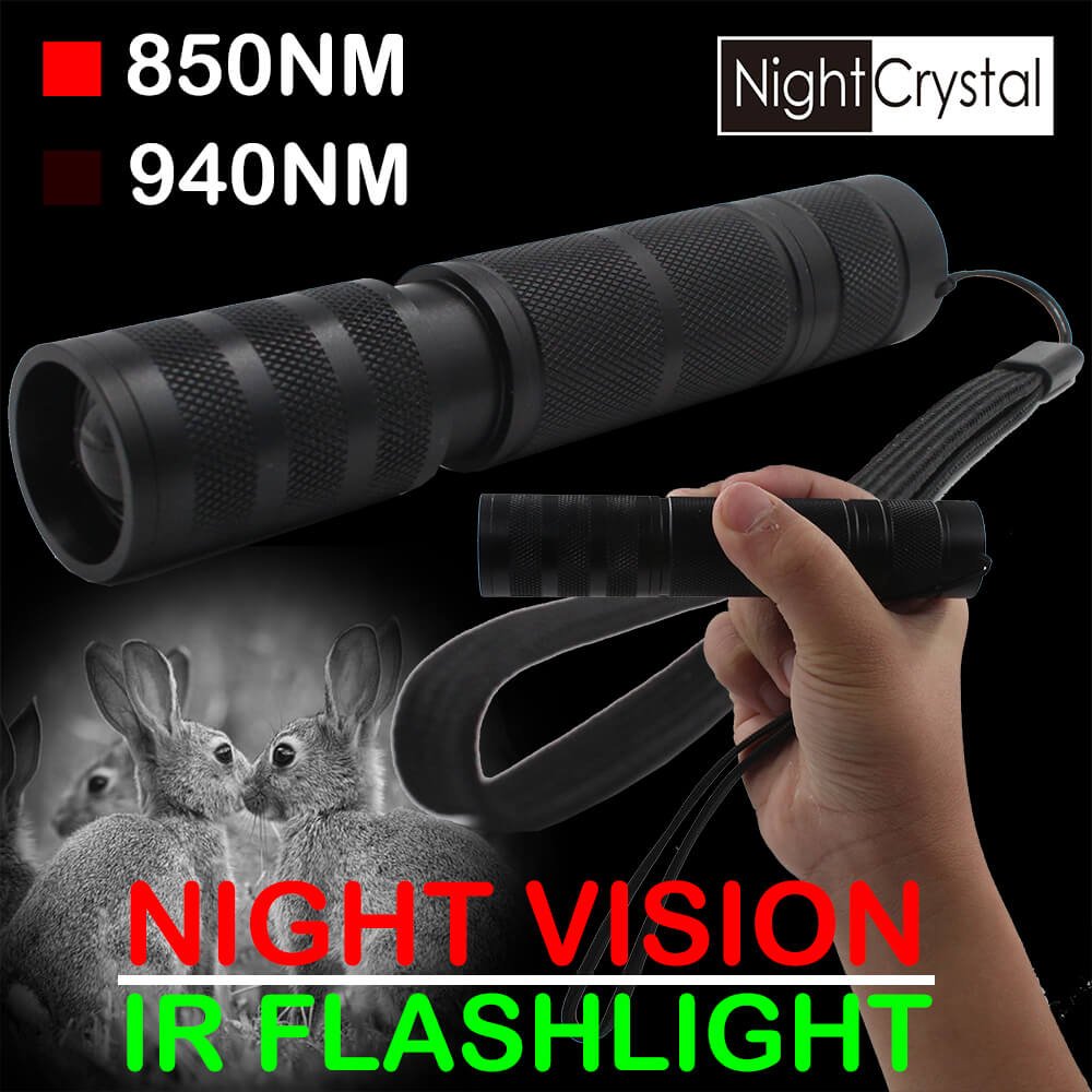 5W 850nm 940nm Focus Adjustable IR Led Flashlight Infrared Light Torch for Night Vision Coyote Hog Predator Hunting