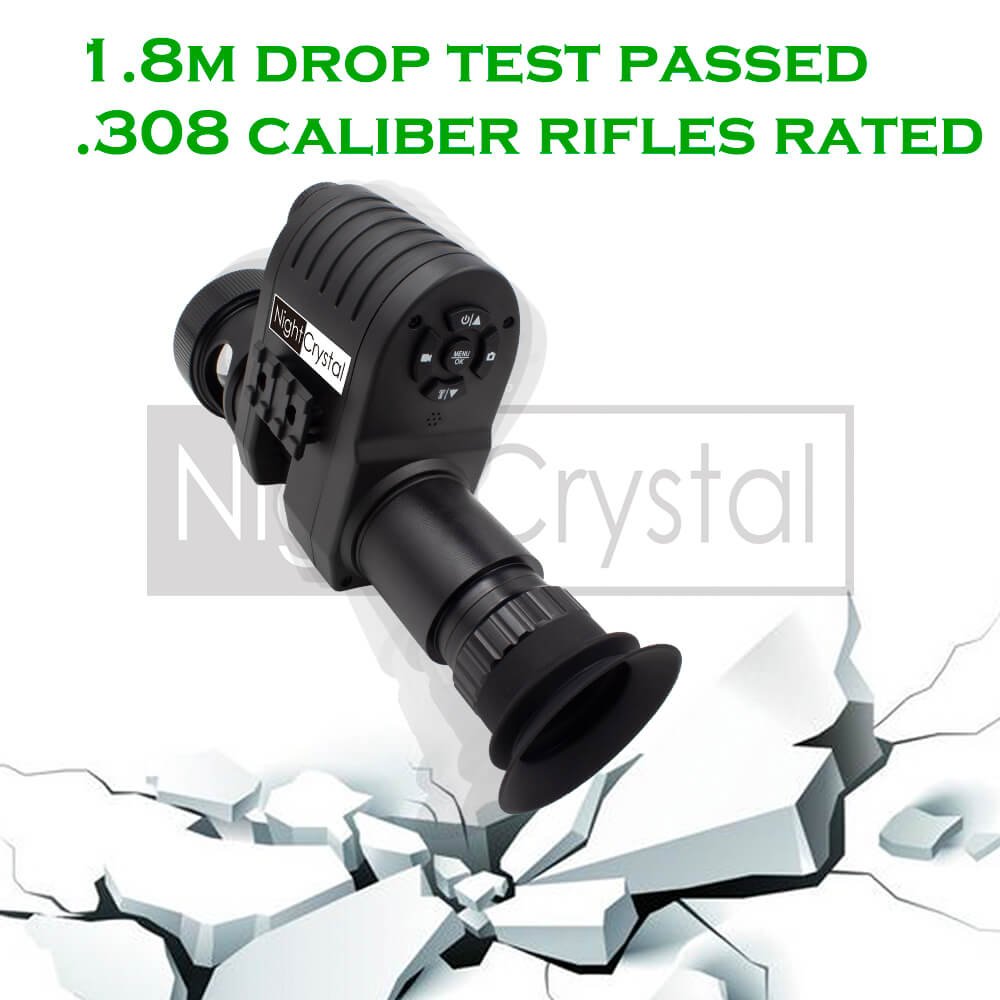 NightCrystal 4A night vision scope camera recorder 720P 1.8M Drop Testing