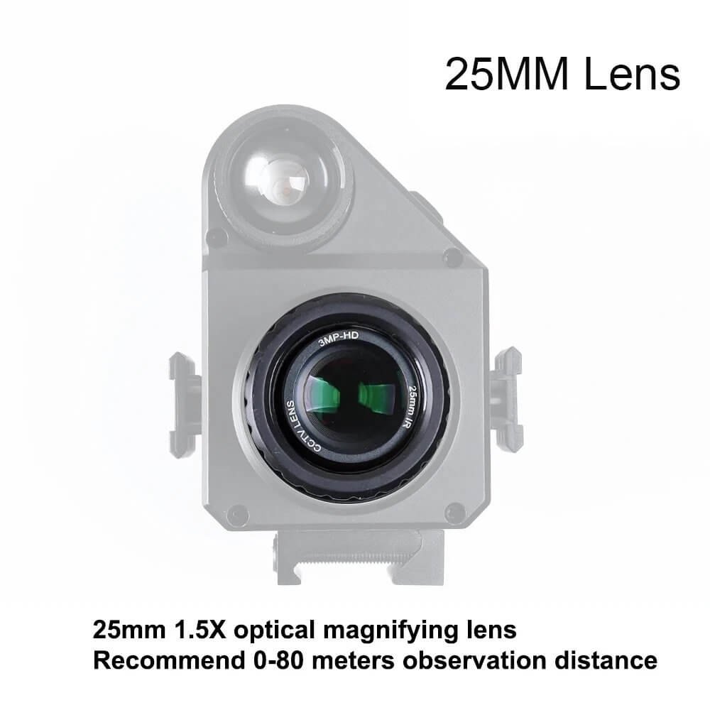 NightCrystal M5 Night Vision Scope Video Camera Objective Lens main picture 25mm 80 meters