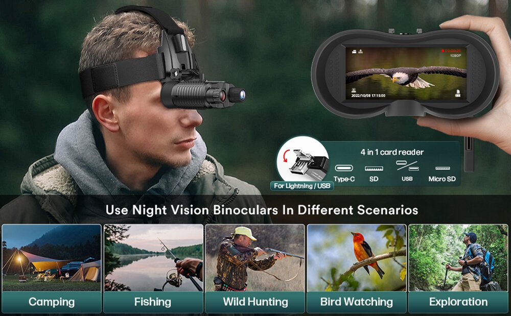 Use NightCrystal NC8160 Night Vision Binoculars In Different Scenarios