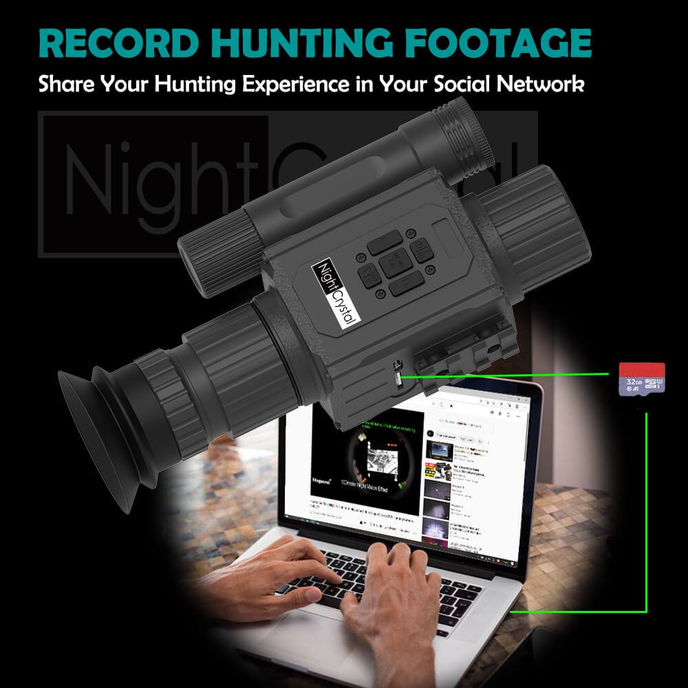 NightCrystal Megaorei M6 NK008 Night Vision Rifle Scope Hunting Video Camera Share Your Hunting Experience in Your Social Network (NightCrystal)