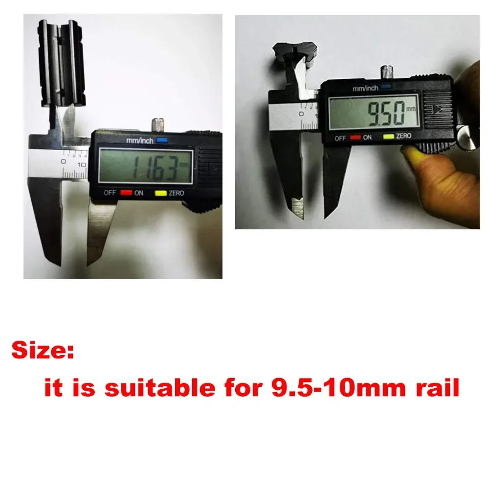 Adattatore Per Slitta A Coda Di Rondine Da 11 Mm A Slitta Picatinny 20 Mm, Lunghezza 100 Mm, In Alluminio