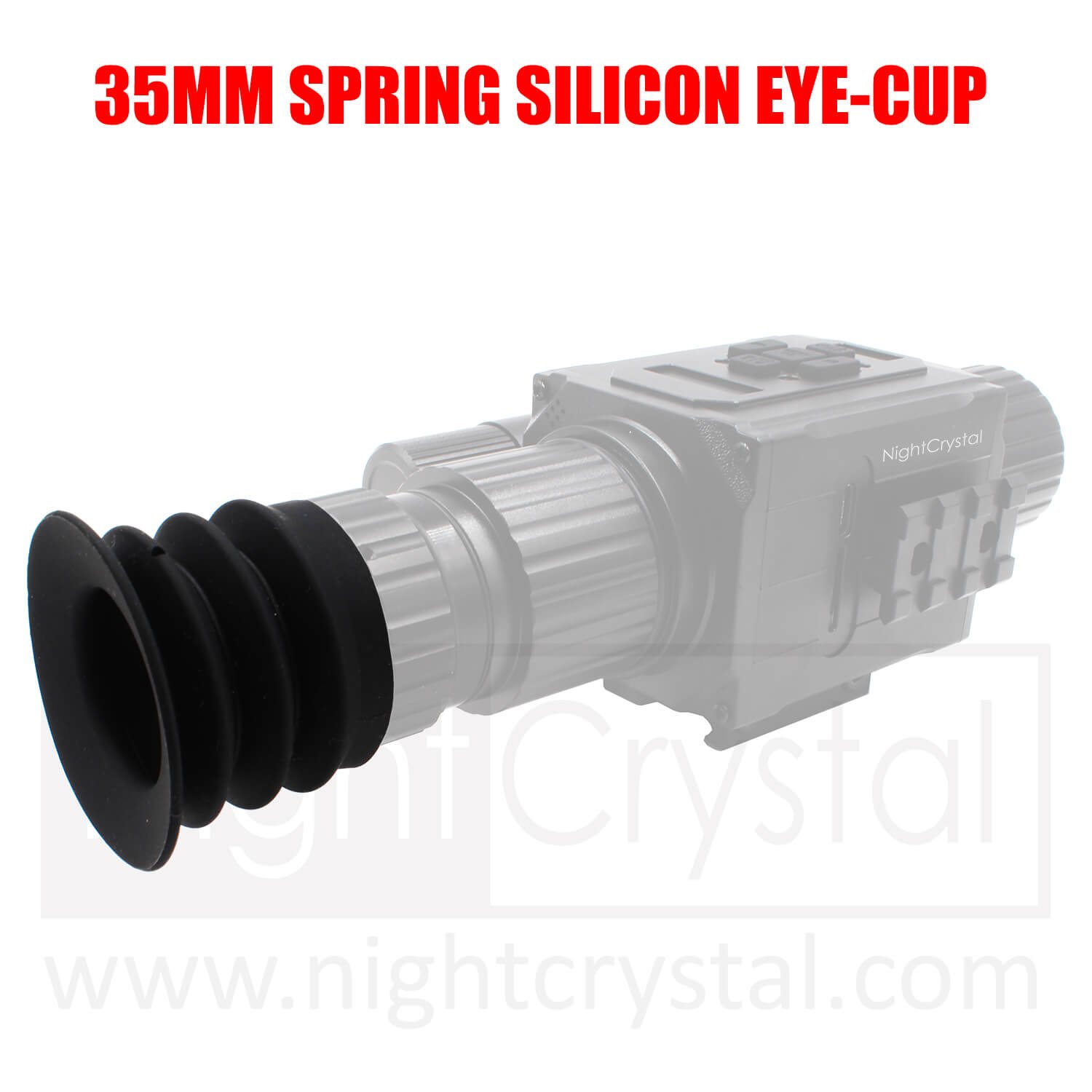 35mm Spring Silicon Spring Eyecup for NightCrystal M6 Megaorei NK008 Night Vision Scope (www.nightcrystal.com)
