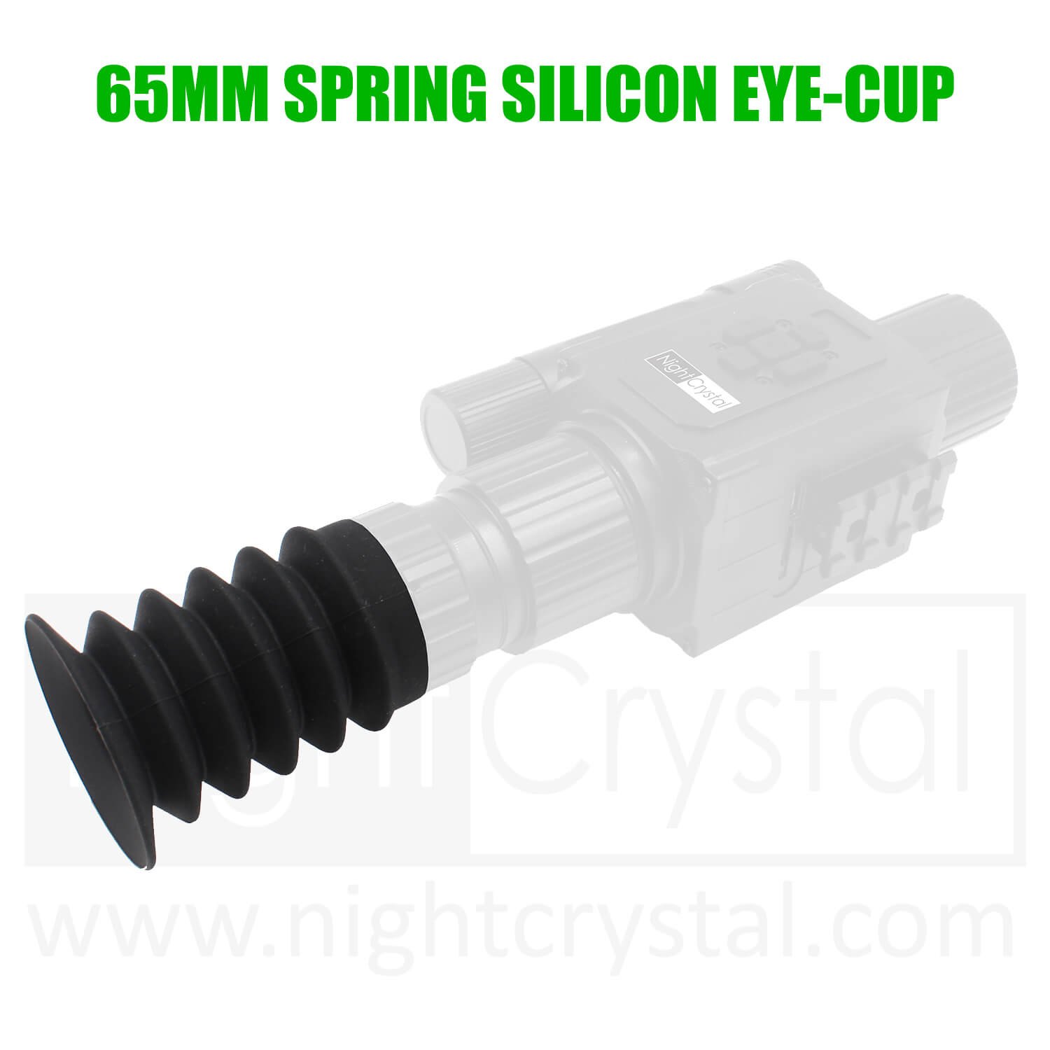 65mm Spring Silicon Spring Eyecup for NightCrystal M6 Night Vision Scope (www.nightcrystal.com)