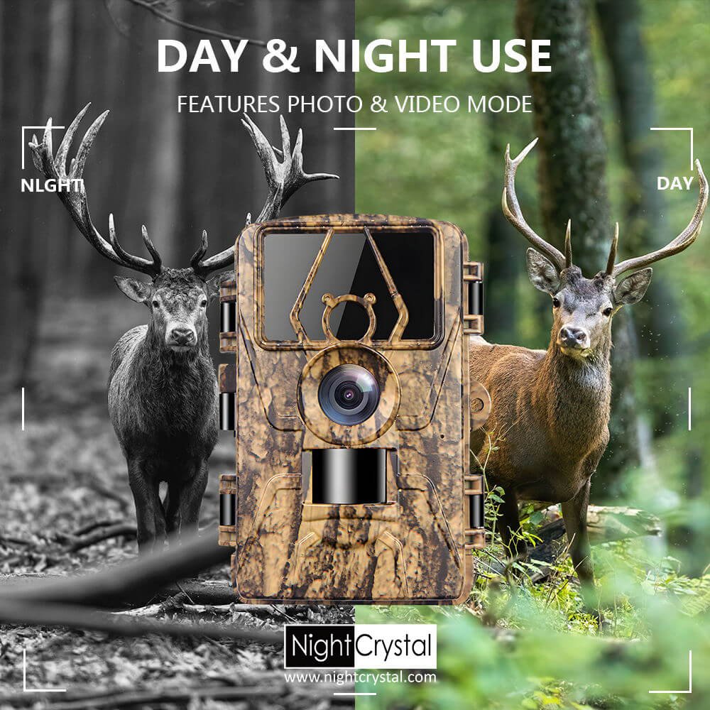 Trail Camera 8K WiFi Game Camera Motion Activated with APP Control, 120° Wide Angle, 0.2s Trigger, IR Night Vision for Hunting-10