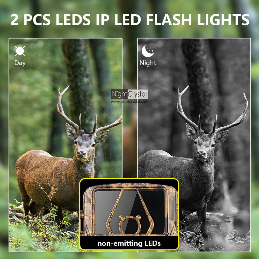Trail Camera 8K WiFi Game Camera Motion Activated with APP Control, 120° Wide Angle, 0.2s Trigger, IR Night Vision for Hunting-5
