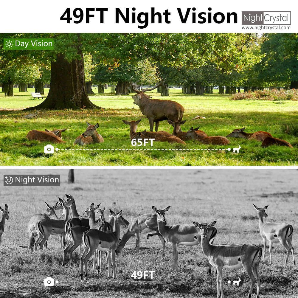 Trail Camera 8K WiFi Game Camera Motion Activated with APP Control, 120° Wide Angle, 0.2s Trigger, IR Night Vision for Hunting-9