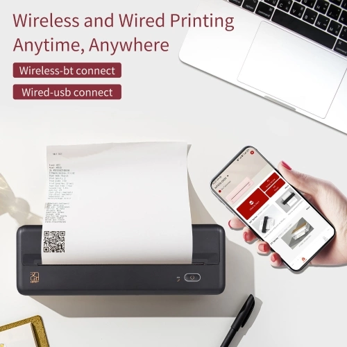 Details 1 HPRT MT810 A4 Portable Paper Printer Thermal Printing Wireless BT Connect Compatible with iOS and Android Mobile Photo Printer