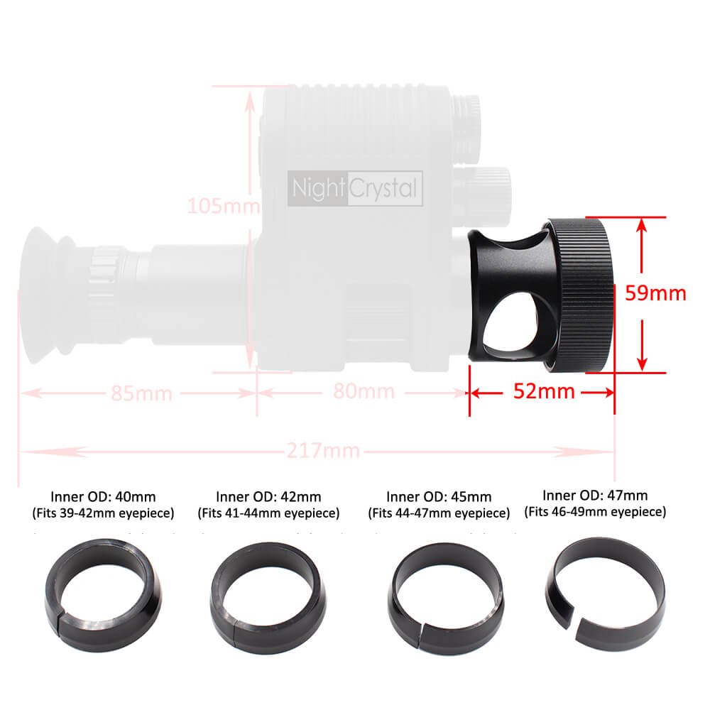 NightCrystal 3, 4, 4A, 4B Camera-Scope Connector