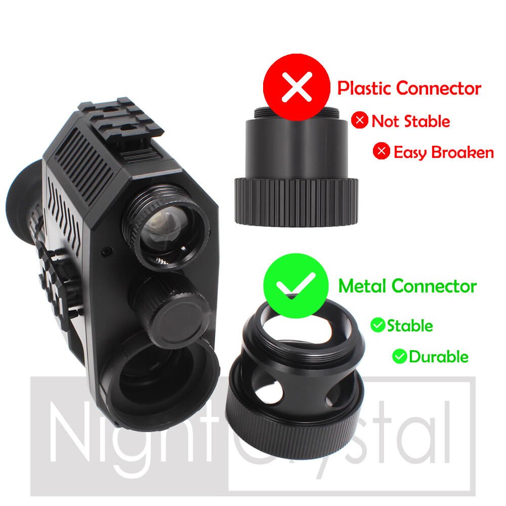NightCrystal M4C Metal Connector and Megoarei NK007 Plus Plastic Connector