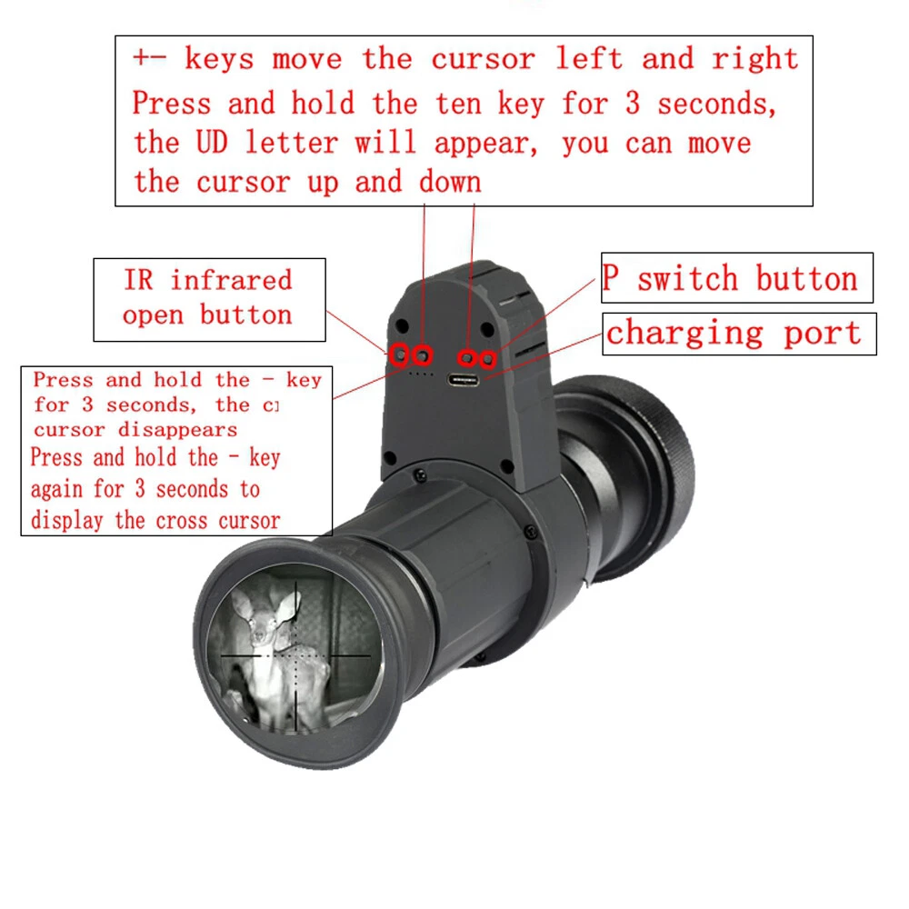 Operation Button CYF-B+ Night Vision Scope Attachment